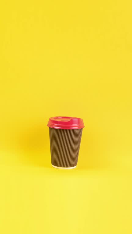 Creative stop motion animation vertical video footage with empty copy space original design template