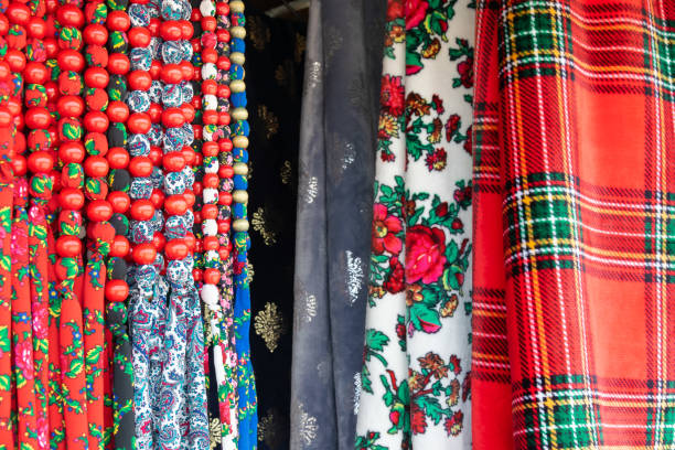 istock colorful materials and beads in highland style 2162429902