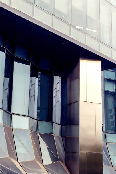 istock Facade Modern Building Exterior Details.  Architectural contemporary concept 2162430580