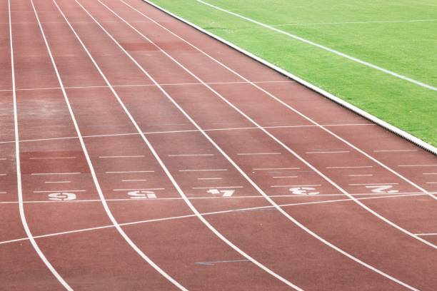istock synthetic track in the athletics stadium 2162431088
