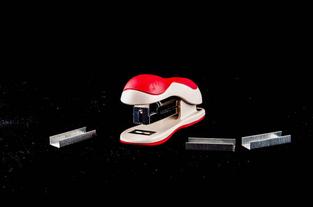 A collection of office items that form an alphabet.