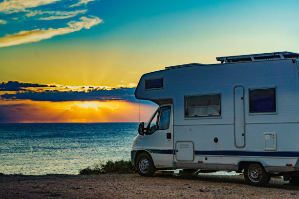 istock Caravan on nature in the morning at sunrise 2162433145