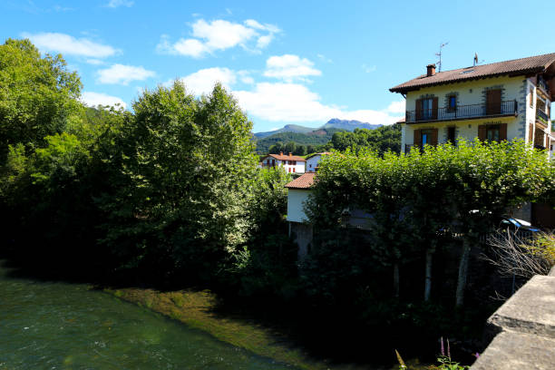istock The Bidasoa River as it passes through Bera town 2162436846