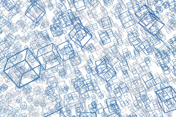 Abstract modern background on the topic of science and modern digital technologies