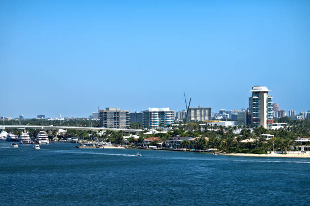 Atlantic Intercoastal Waterway with Florida coastline
