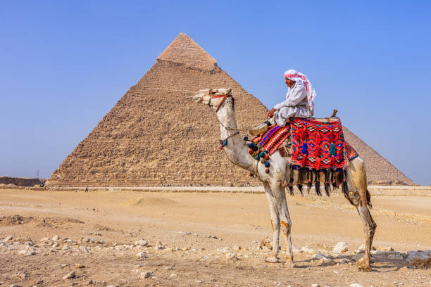 istock Bedouin and the pyramid, Giza, Egypt 2162449596