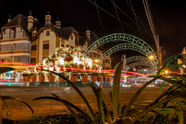 istock Night lights in Gramado city 2162457285