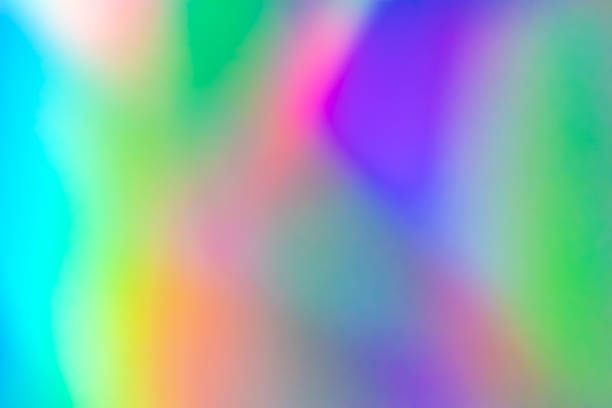 istock Abstract blur holographic rainbow foil iridescent background 2162460750
