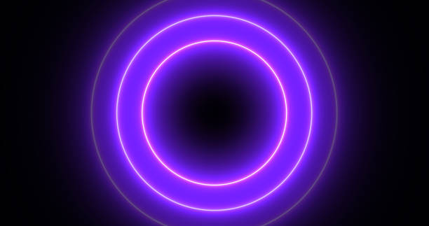 istock Retro style award show presenting ceremony loading circle bomb bg. Futuristic high technological interface UI UX design swirl big data cyberspace tech curve media flow circulation media footage. 2162460825