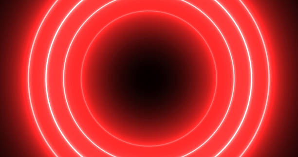 istock Retro style award show presenting ceremony loading circle bomb bg. Futuristic high technological interface UI UX design swirl big data cyberspace tech curve media flow circulation media footage. 2162460841