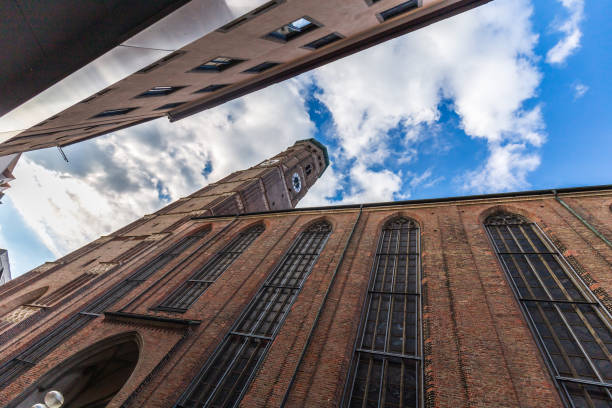 Frauenkirche Clock Tower View from Munich Street