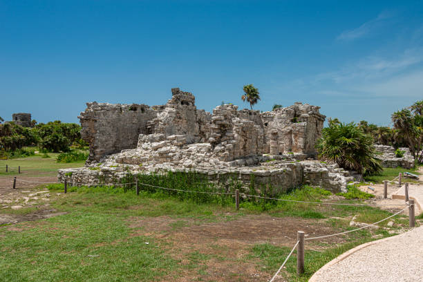 istock View from archaeological site of Tulum 2162467503