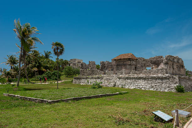 istock View from archaeological site of Tulum 2162468731