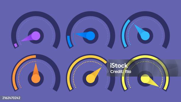 Competition Meter Design Modern Gauge Meter Design Elements Stock Illustration - Download Image ...