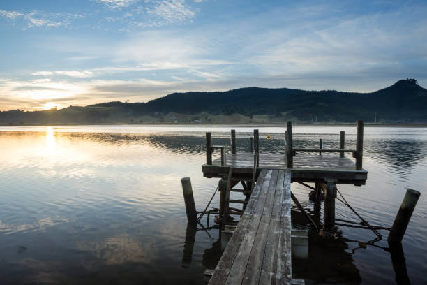 istock Opoutere Wharf on Wharekawa River 2162476372
