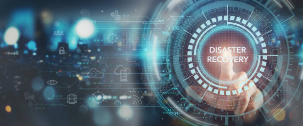 Disaster recovery concept. Restoring critical systems and data, backup and restoration procedures, proactive planning to mitigate risks and protect against potential disasters. IT system protection.