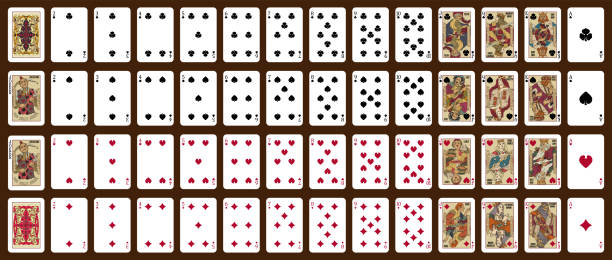 istock 52 playing cards with jokers - Poker playing cards, full deck. 2162478363