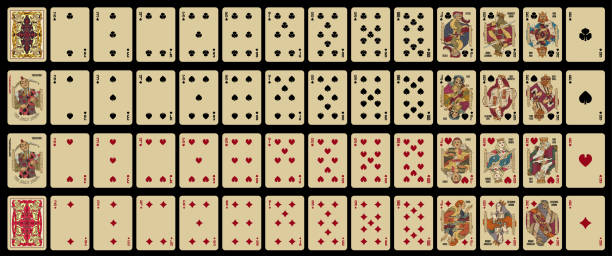istock 52 playing cards with jokers - Poker playing cards, full deck. 2162478384
