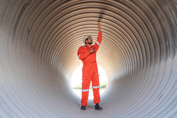 istock Mechanical engineer wearing safety uniform checking and inspection pipeline . 2162482265