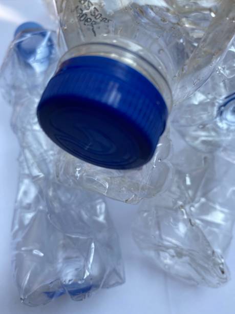istock Close-Up of Stack of Bottled Drinking Water Bottles 2162485754
