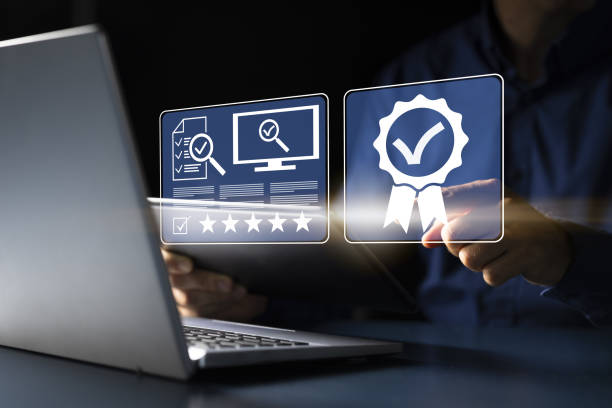 istock young Caucasian businessman using a tablet 2162485828