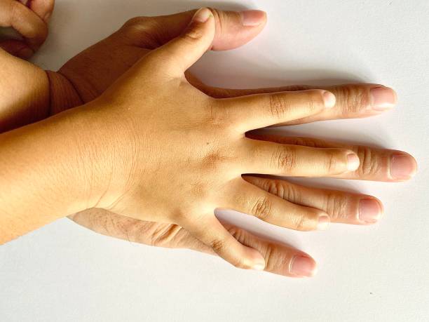 istock symbol of finger touch, between child and parent 2162492268