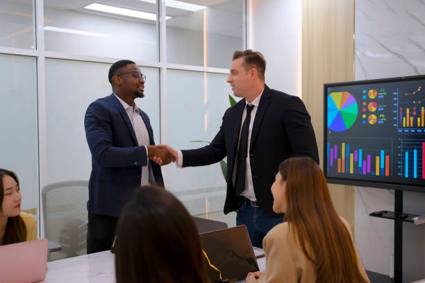 istock White collar workers are meeting at office. 2162494097