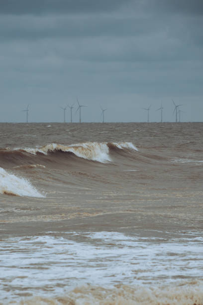 istock Off shore wind farm off the Lincolnshire coast 2162497205