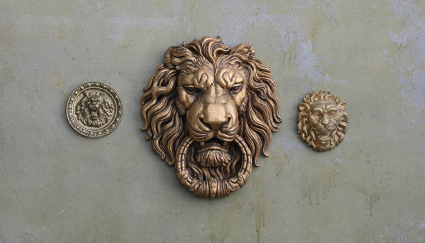 istock ancient architecture of lion head on old wall 2162502094