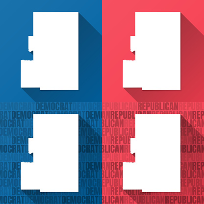 ウィスコンシン州グリーンレイク郡青と赤の背景の地図 アイコンのベクターアート素材や画像を多数ご用意 アイコン, アメリカ共和党