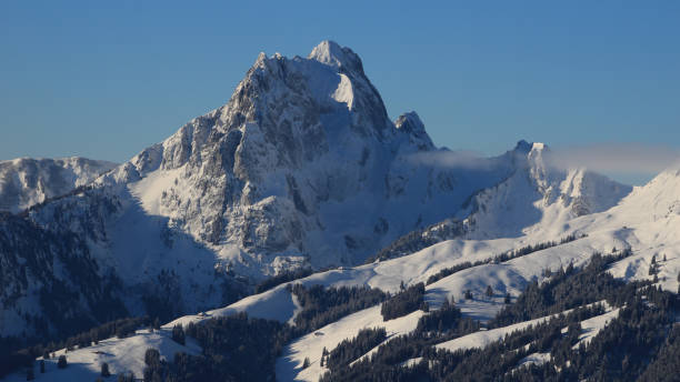 istock Skiing day in Schoenried, Switzerland. 2162505889
