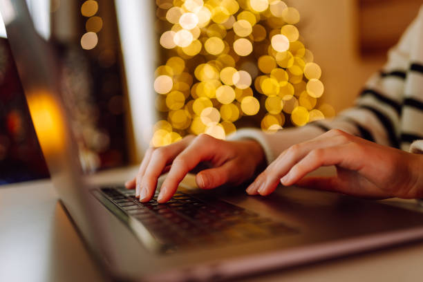 istock Close-up image of a woman hand working and typing on laptop computer keyboard. 2162507638