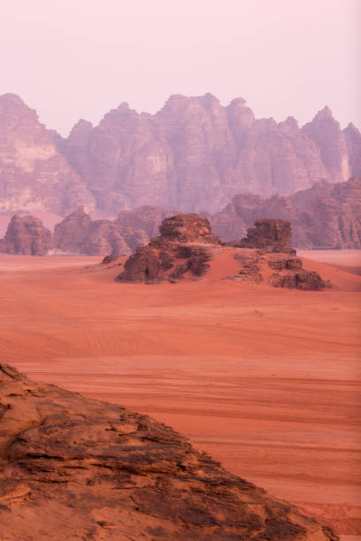 istock Wadi Rum Desert, Jordan mountains dawn landscape 2162513609