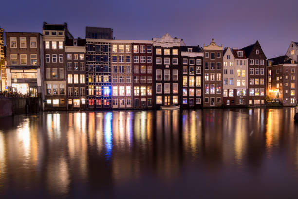 istock Night view of Amsterdam 2162514032