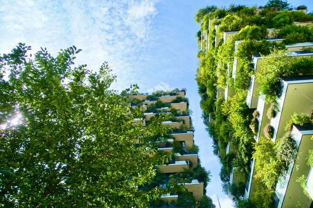 istock Residential skyscraper with trees 2162515117