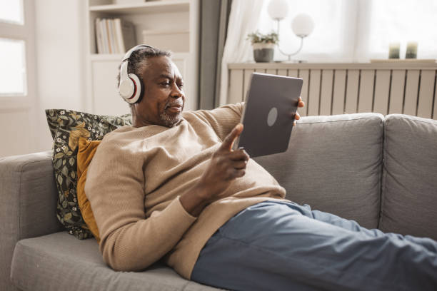 istock Mature man resting at home 2162515968