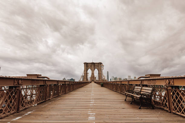 istock Brooklyn bridge without people in the morning 2162519173