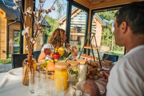 istock family Enjoying a Meal on Vacation 2162522870