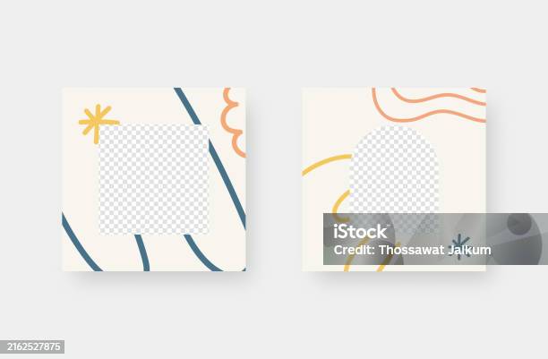 Post Simple Background Social Media Post Background Stock Illustration - Download Image Now ...