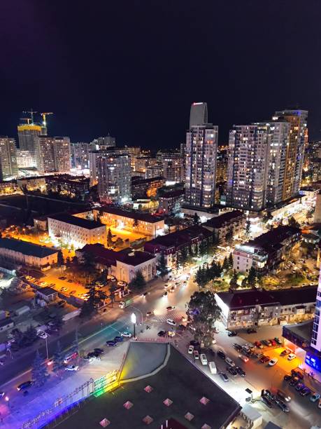 istock Georgia, Batumi, night city lights 2162528507