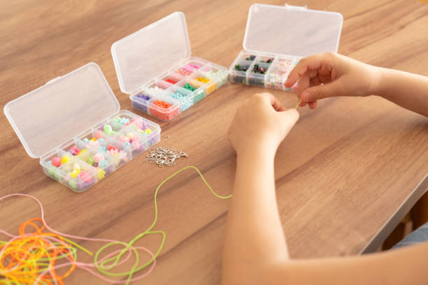 istock Making Jewelry With Beads 2162534640