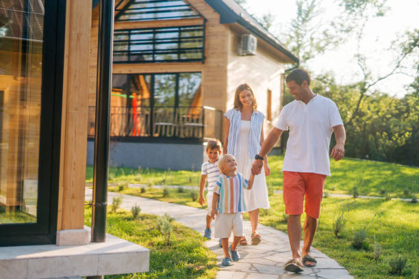 istock Family Enjoying a Walk on Vacation 2162540570
