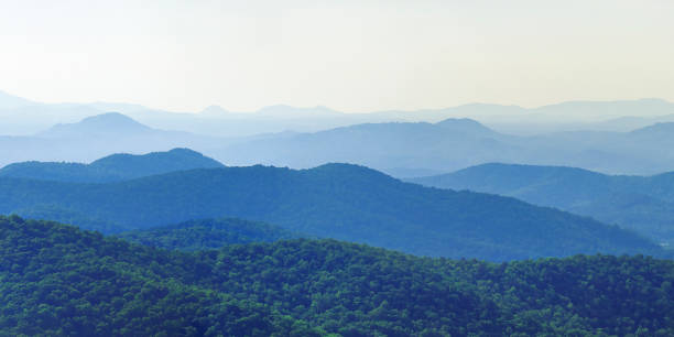 istock Panorama Along Blue Ridge Parkway: Big Ridge Overlook, North Carolina 2162543199