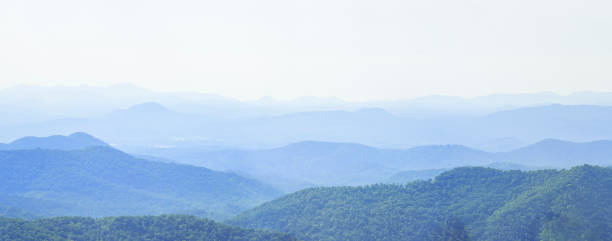 istock Panorama Along Blue Ridge Parkway: Mills River Valley Overlook, North Carolina 2162543216