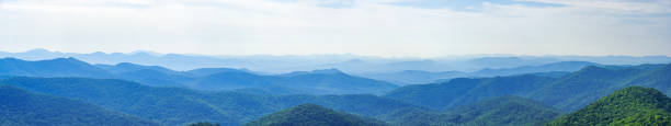 istock Panorama Along Blue Ridge Parkway: Mills River Valley Overlook, North Carolina 2162543236