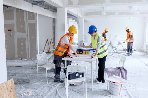 istock Two productive females talking about a construction project 2162543969