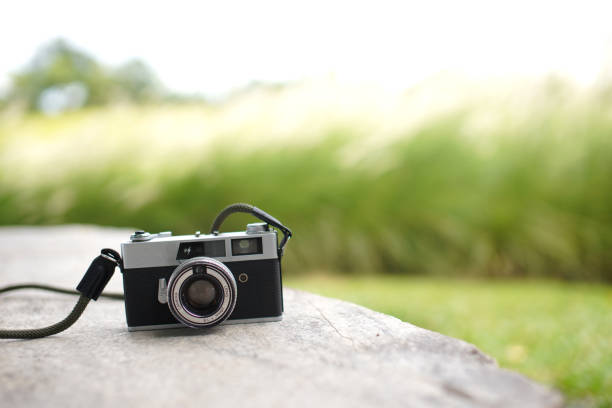 Classic camera with vintage tone In public parks in Thailand