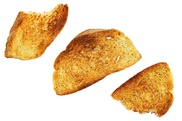 istock Fried slices of bread for toast. 2162549790