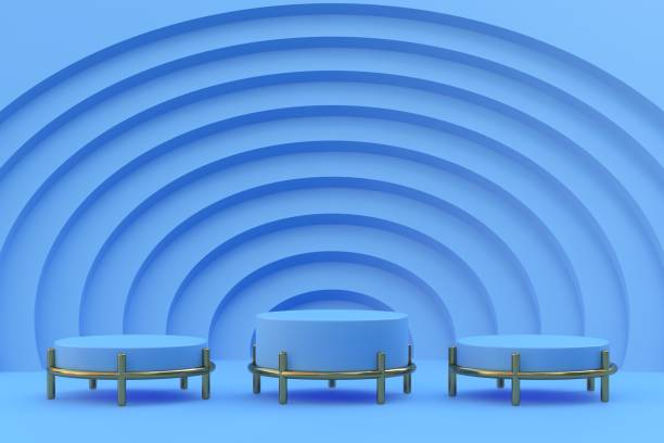 istock Abstract background for 3D product presentation, empty product stand 2162554633