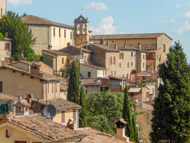istock old house roofs in Umbria, Italy 2162555714
